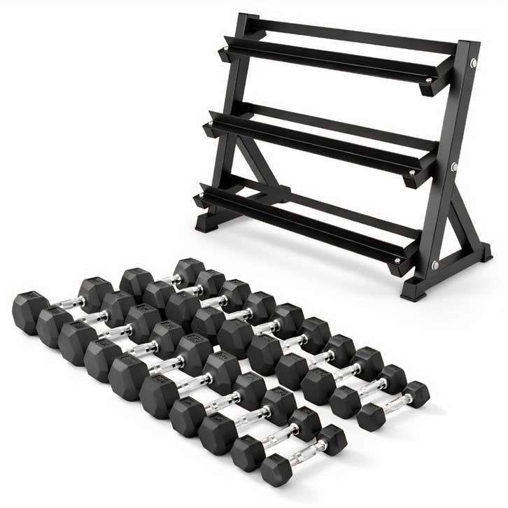 PH Fitness Hexa Dumbbells - Voordeelset 2,5-25KG, Sports & Fitness, Enlèvement ou Envoi, Neuf, Bras, Haltère
