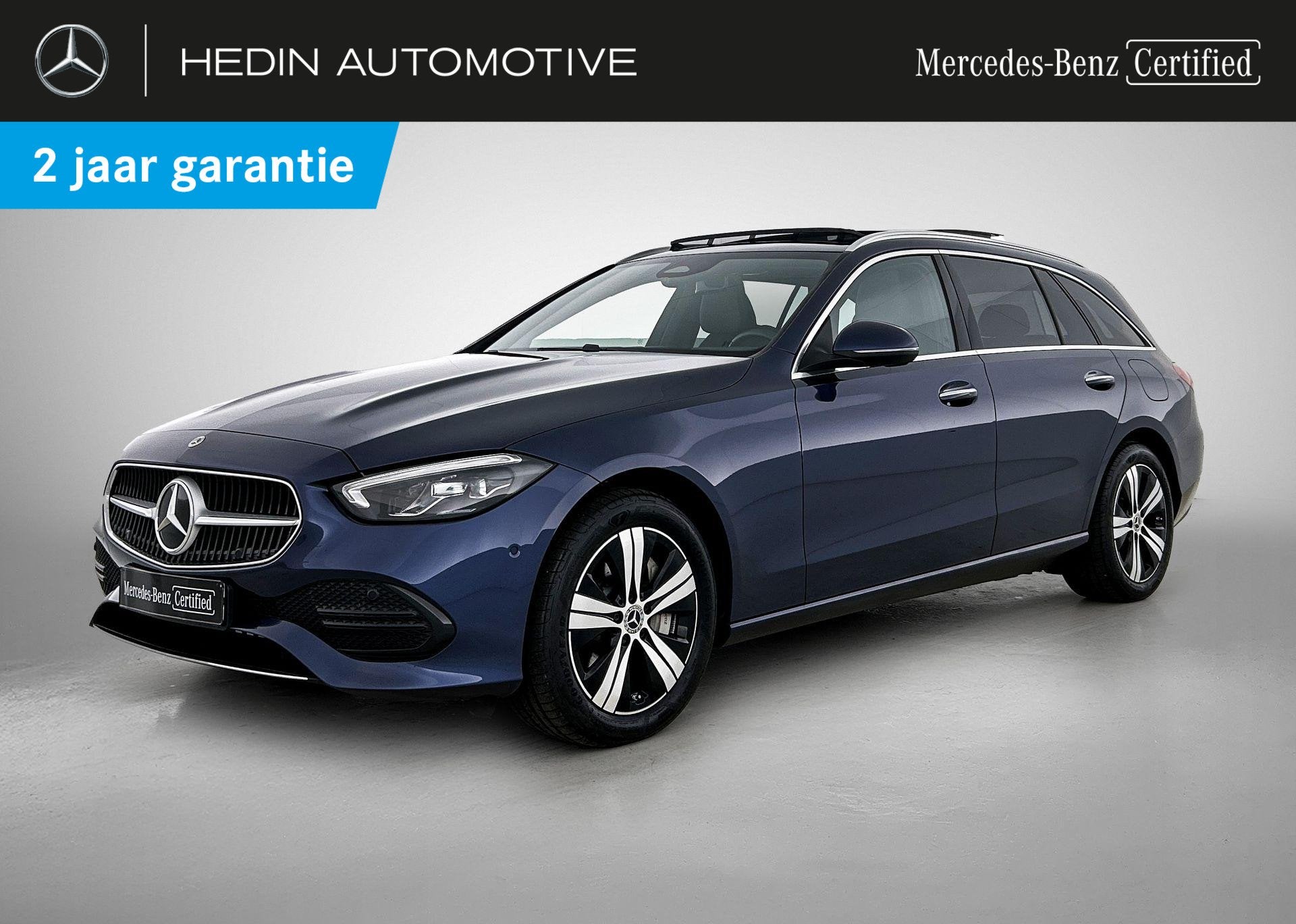 Mercedes-Benz C-Klasse 300 de break Luxury Line Panoramisch, Autos, 1800 kg, Entreprise, Hybride Électrique/Diesel, Automatique