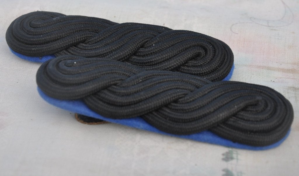 paire epaulette d'apparat sous officier  bleu et noir, Ophalen of Verzenden, Overige soorten, Overige typen
