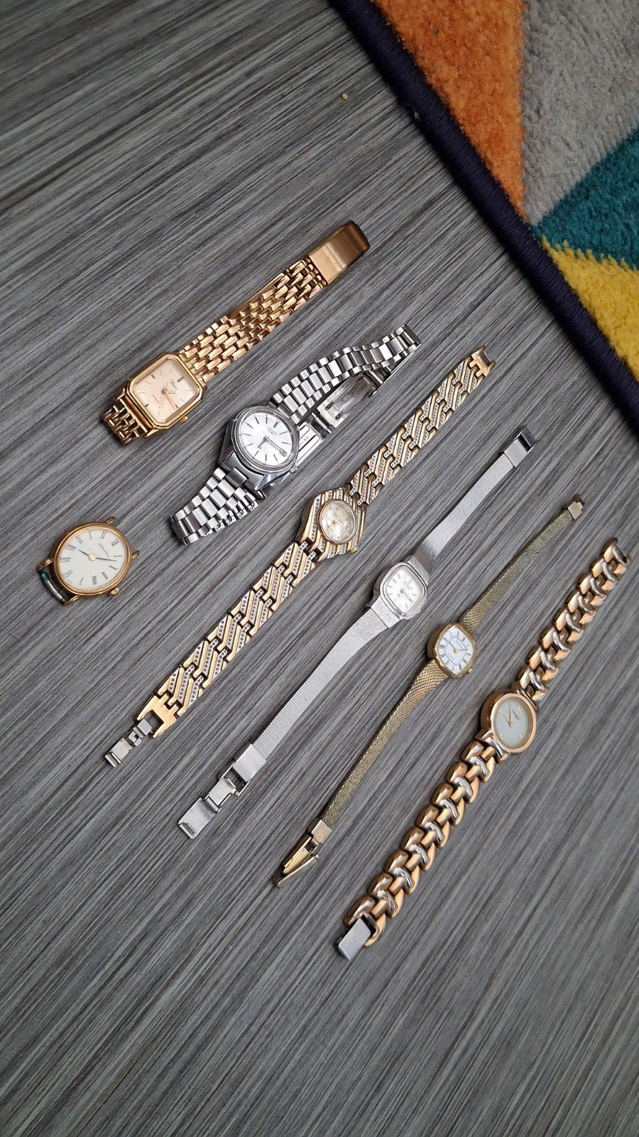 Lot 7 Montres Vintage – Non Testées Zenith, Citizen, Timex, Enlèvement ou Envoi, Utilisé, Autres matériaux