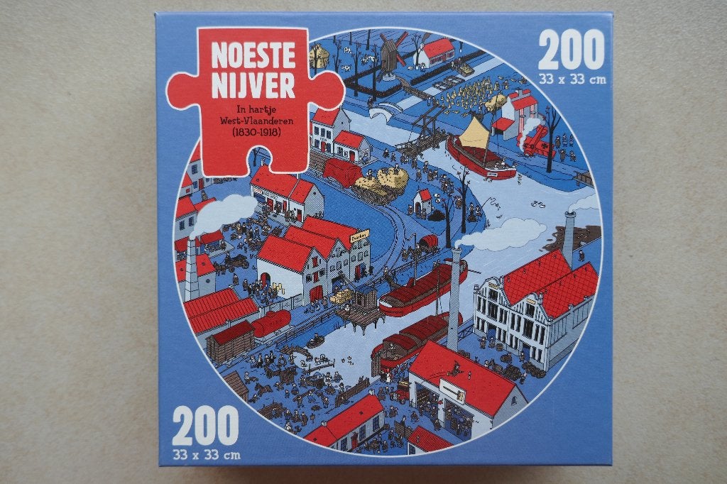 Puzzel Noeste Nijver In hartje West-Vlaanderen 200 stuks, Enlèvement, Moins de 500 pièces, Neuf, Puzzle