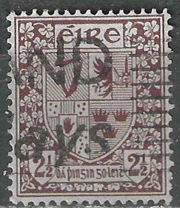 Ierland 1922/1924 - Yvert 44 - Wapenschilden - 2 1/2 p (ST), Postzegels en Munten, Postzegels | Europa | UK, Gestempeld, Verzenden