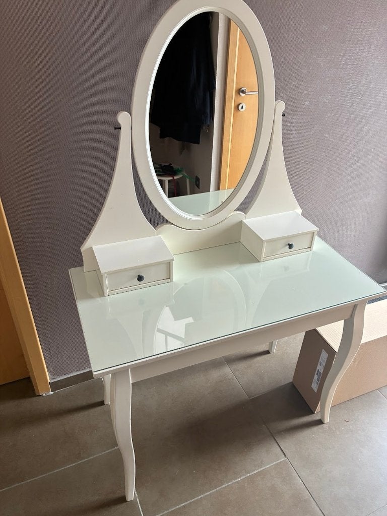 Make-up tafel (Hemnes, Ikea), 100 à 150 cm, Enlèvement, Utilisé, Ikea, Hemnes, zie link