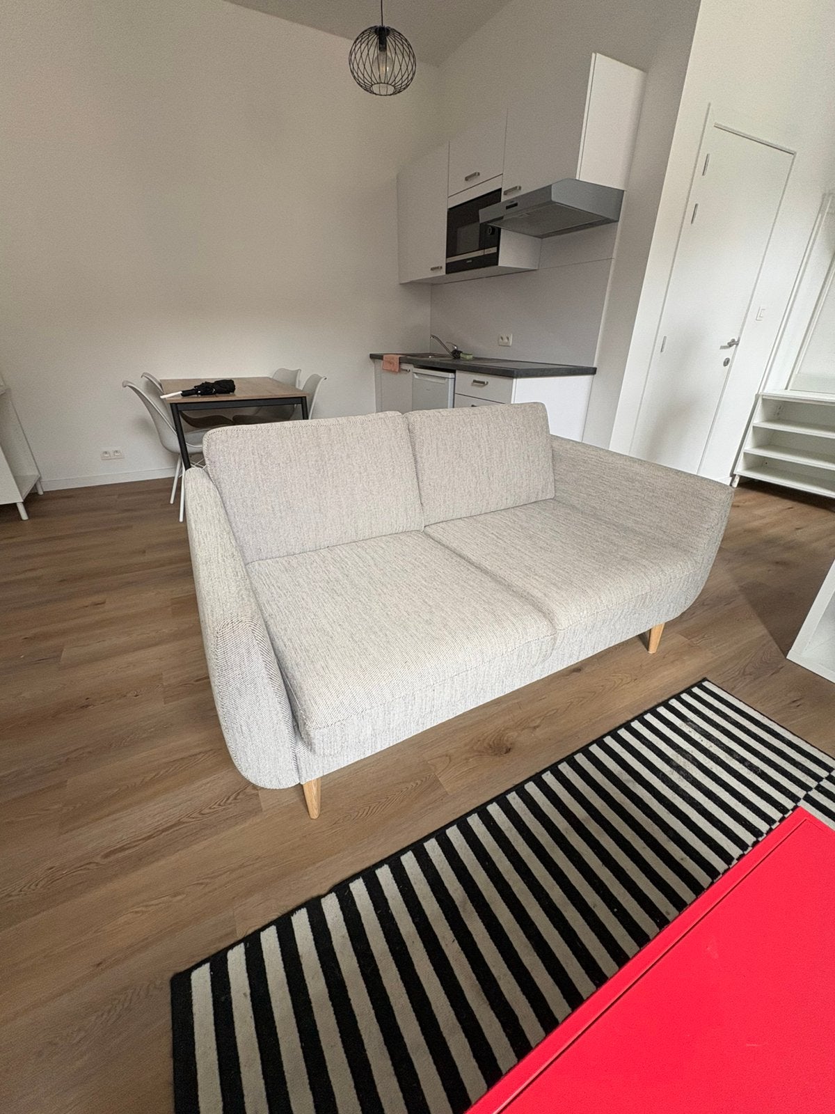 2 persoons zetel ideaal voor Kot, 75 à 100 cm, Bois, Comme neuf, Enlèvement