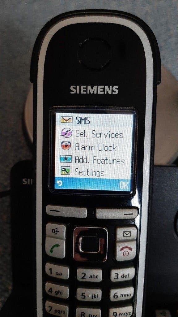 Siemens Gigaset C475 draadloze telefoon in NIEUWSTAAT, Telecommunicatie, Ophalen of Verzenden, Zo goed als nieuw, 1 handset, Stralingsarm