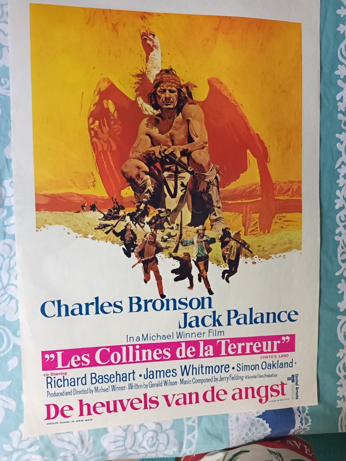 filmposter Chato's land, Verzamelen, Posters, Ophalen of Verzenden, A1 t/m A3, Film en Tv, Rechthoekig Staand