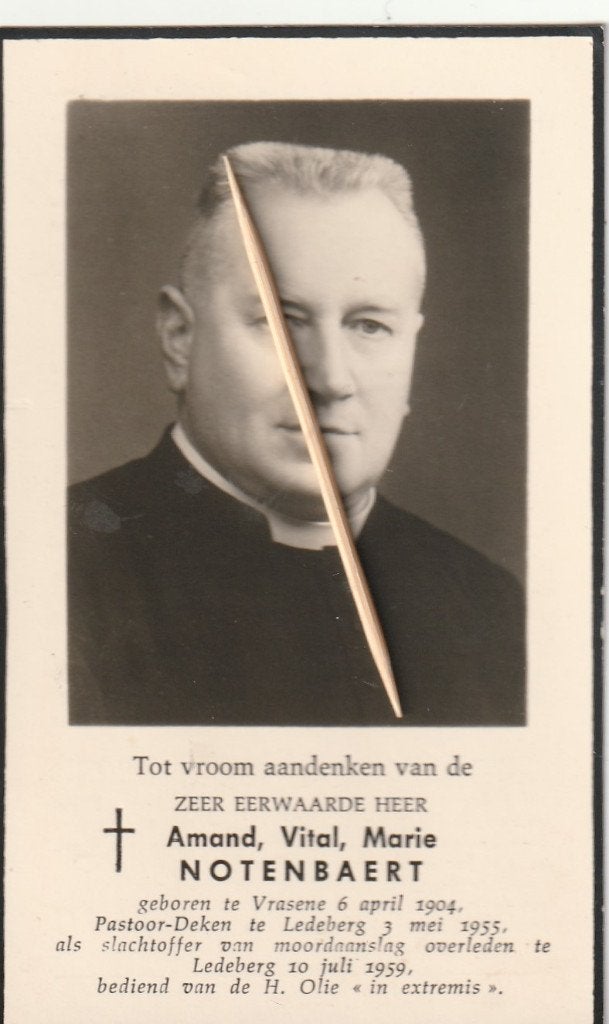 Priester Amand Notenbaert, Vrasene, Ledeberg,, Verzenden