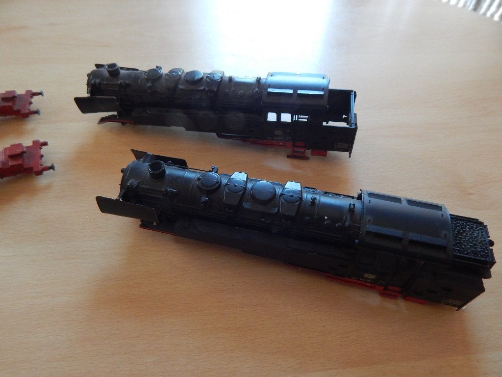 Märklin 2x châssis + capot à vapeur de 3309 fragments, Enlèvement ou Envoi, Courant alternatif, Utilisé, Locomotive