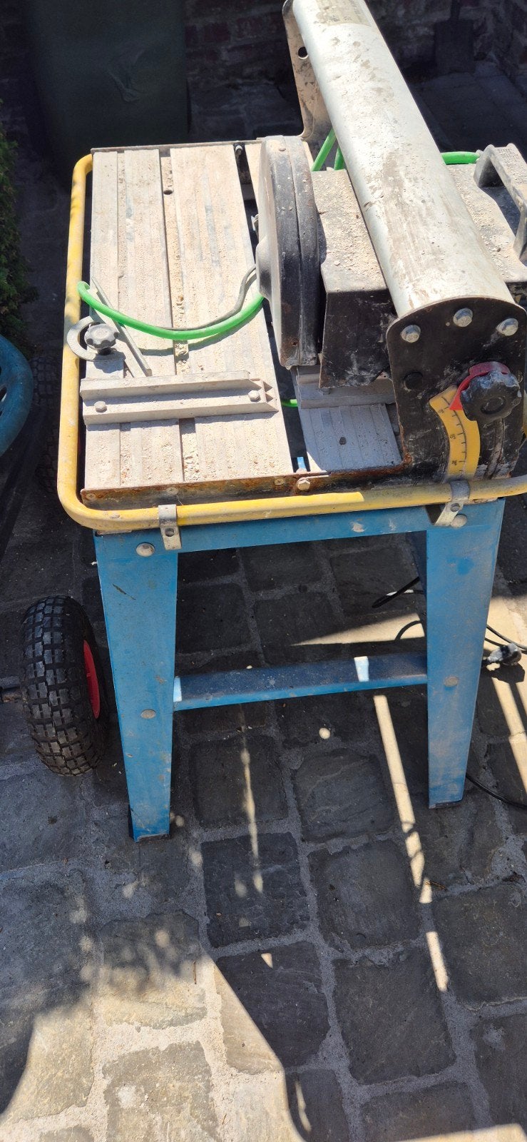 elektrische watergekoelde tegelsnijmachine, Ophalen, Minder dan 30 mm, Gebruikt, Overige typen