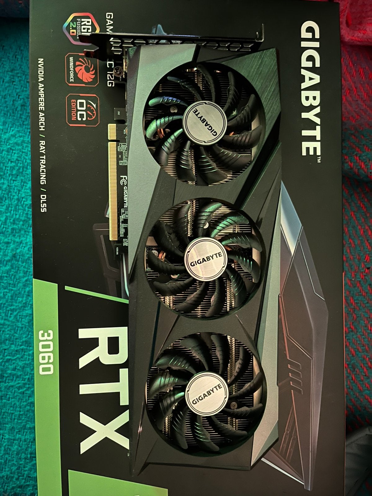 NVIDIA Geforce RTX 3060 OC 12gb windforce Gigabyte, Informatique & Logiciels, Cartes vidéo, Enlèvement ou Envoi, Comme neuf, Nvidia