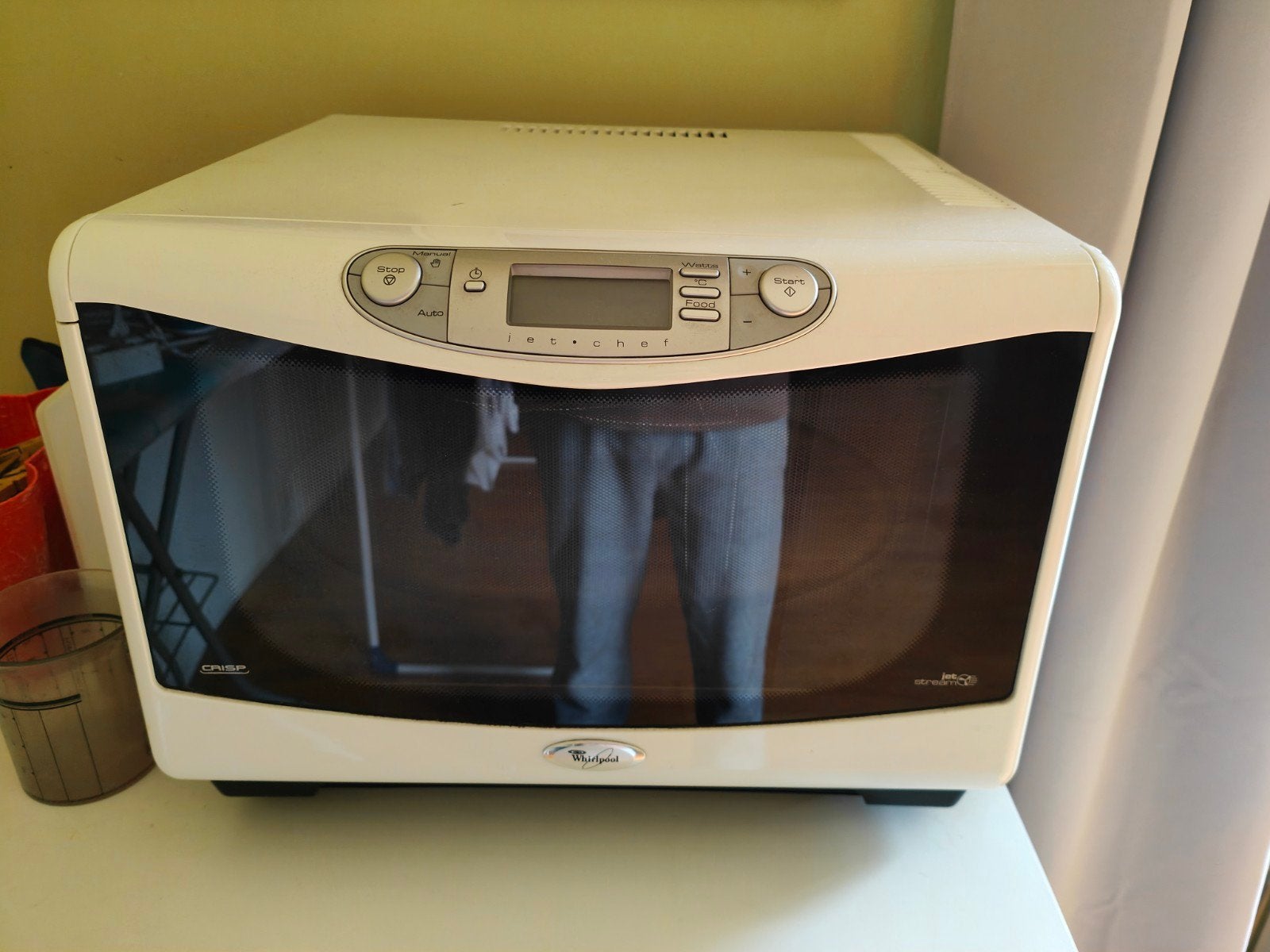 Whirlpool Jet Chef JT358/WH combimagnetron – groot model – m, Elektronische apparatuur, Ophalen, Zo goed als nieuw, Draaiplateau