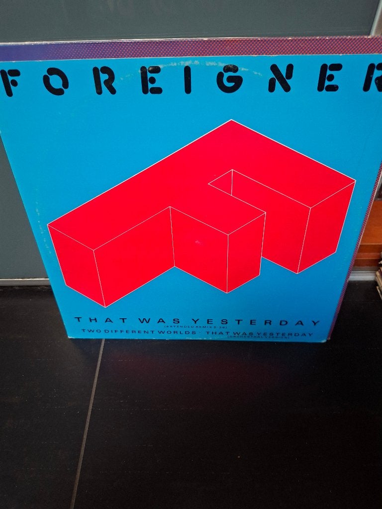 12" - foreigner - that was yesterday - bak 3, Gebruikt, Fotohoes, Ophalen of Verzenden, Hardrock