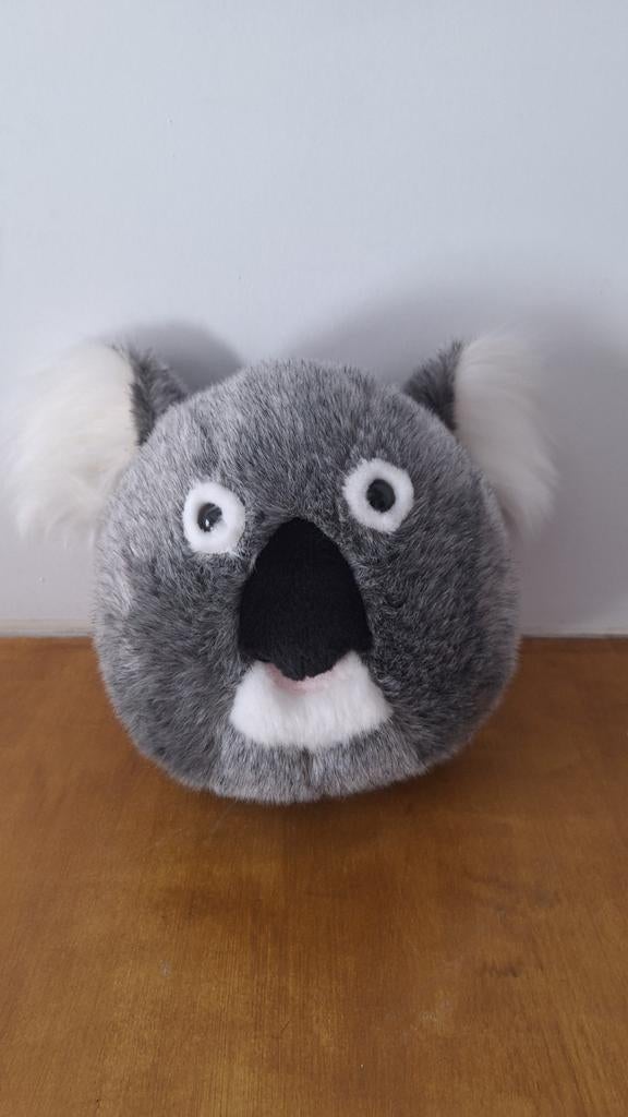 Koala hoofd pluche, Kinderen en Baby's, Speelgoed | Knuffels en Pluche, Zo goed als nieuw, Ophalen