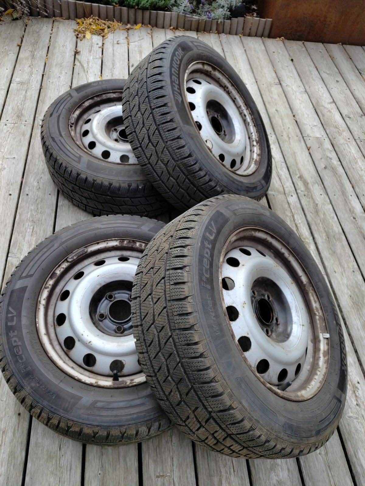 4 roues hiver Hankook 215/60R 16C 103/101T, Autos : Pièces & Accessoires, Pneus et Jantes, 16 pouces, Véhicule utilitaire, Enlèvement