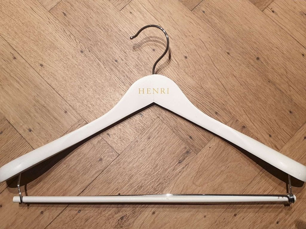 1 witte gepersonaliseerde kapstop Henri, B 45 H27cm, Huis en Inrichting, Ophalen