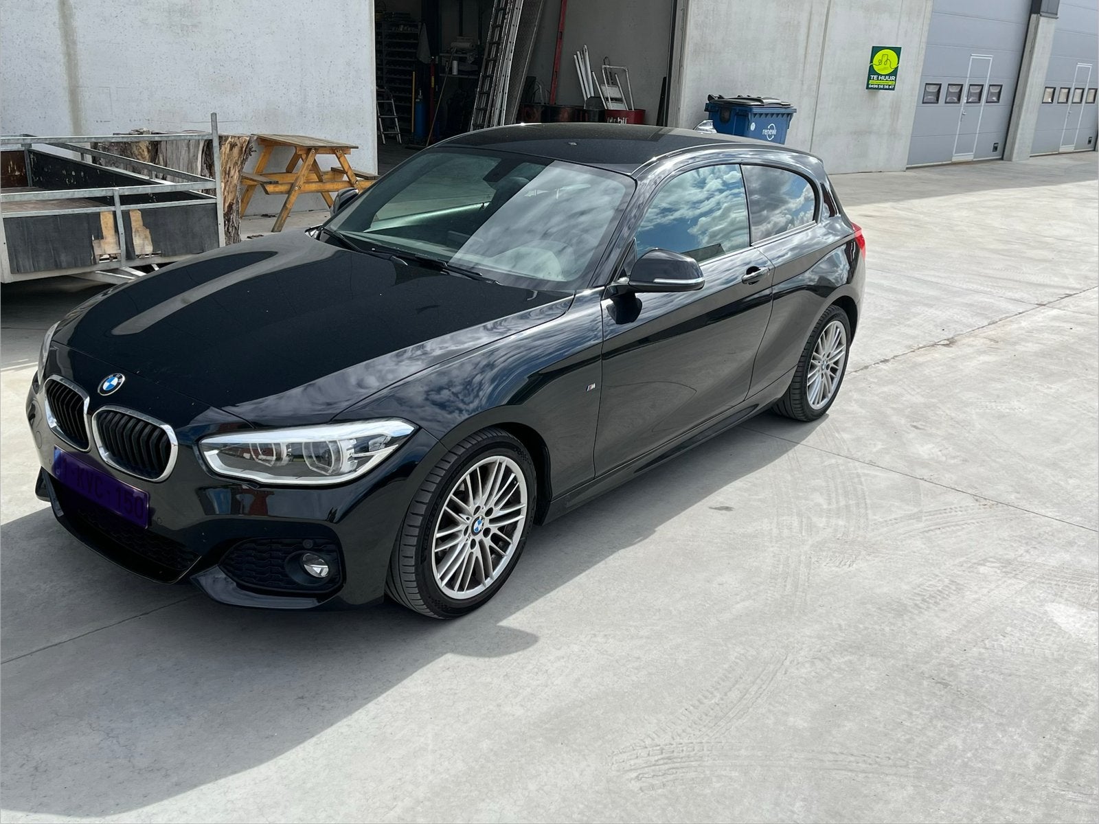 BMW 1 reeks, Auto's, BMW, 4 zetels, Zwart, Zwart, Leder