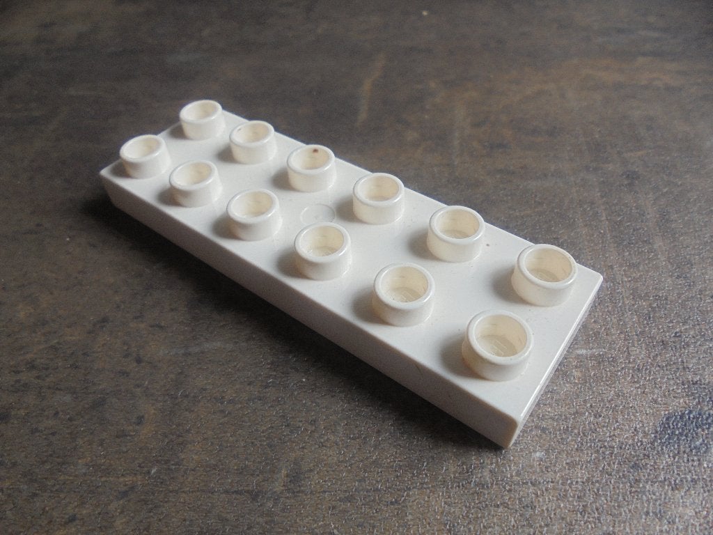 Lego Duplo Plate 2x6 (zie foto's) 12, Ophalen of Verzenden, Gebruikt, Losse stenen, Duplo