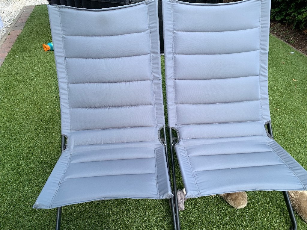 Mooie ligstoelen, Jardin & Terrasse, Chaises longues, Enlèvement, Utilisé, Métal, Pliant
