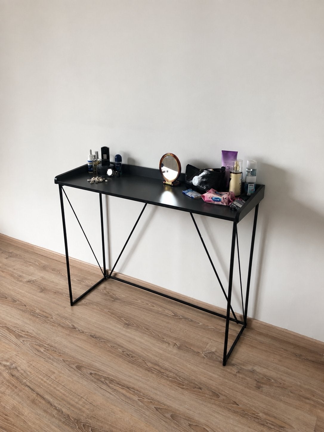 Tafels - Sidetables, Ophalen, 50 tot 100 cm, Zo goed als nieuw, Eikenhout