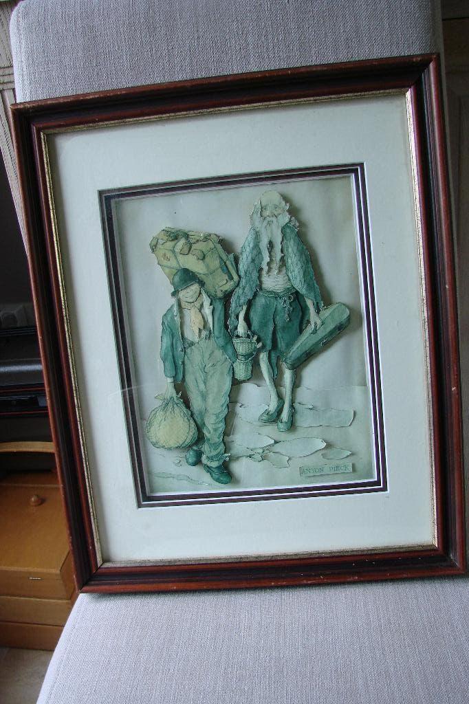 wand kader : anton Pieck, Ophalen