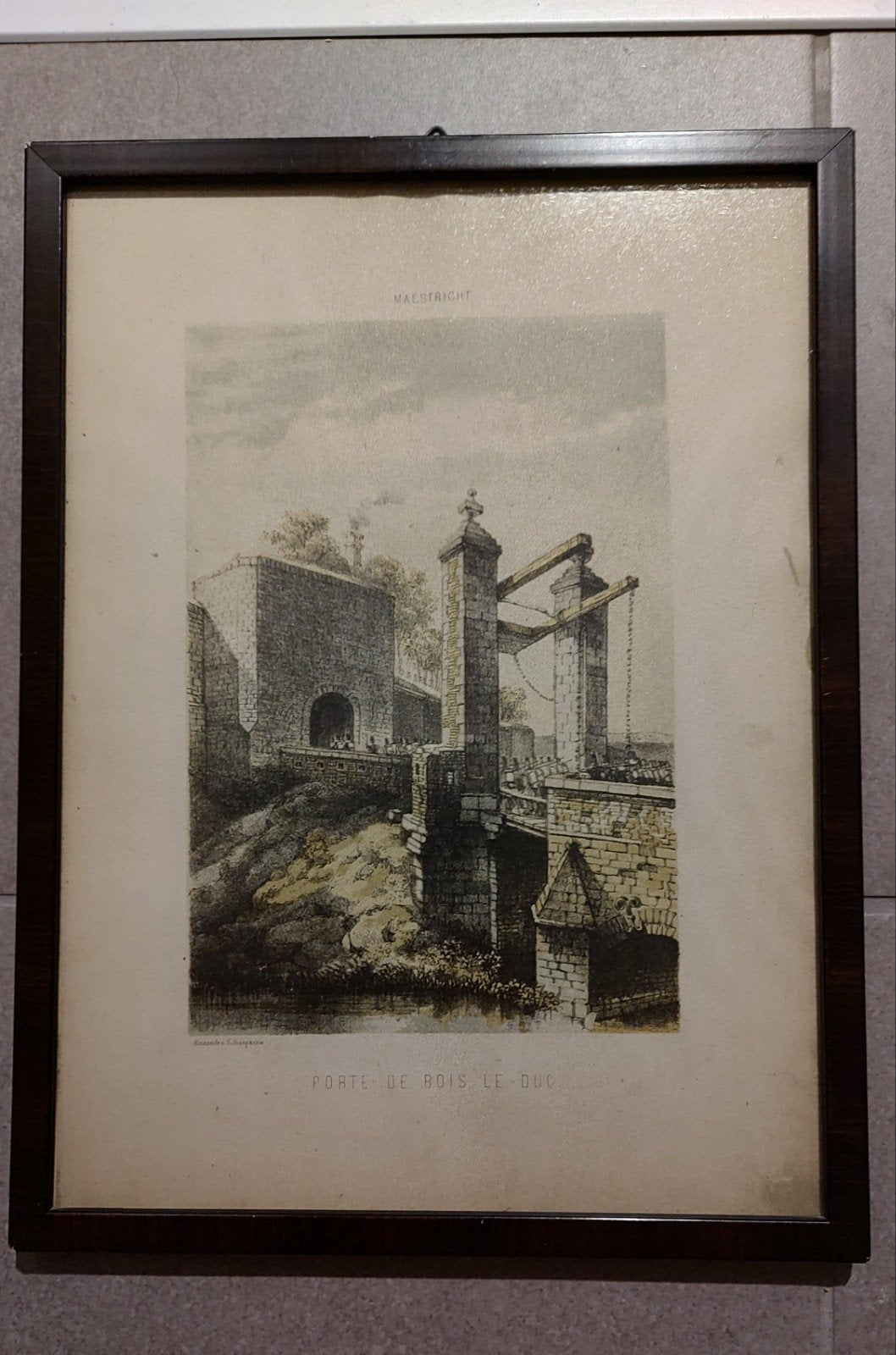 Lithographies de la forteresse de Maestricht, Enlèvement, Lithographie