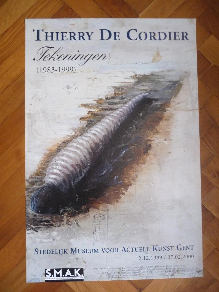 THIERRY DE CORDIER : AFFICHE/EDITIE GESIGNEERD EN GENUMMERD, Ophalen of Verzenden