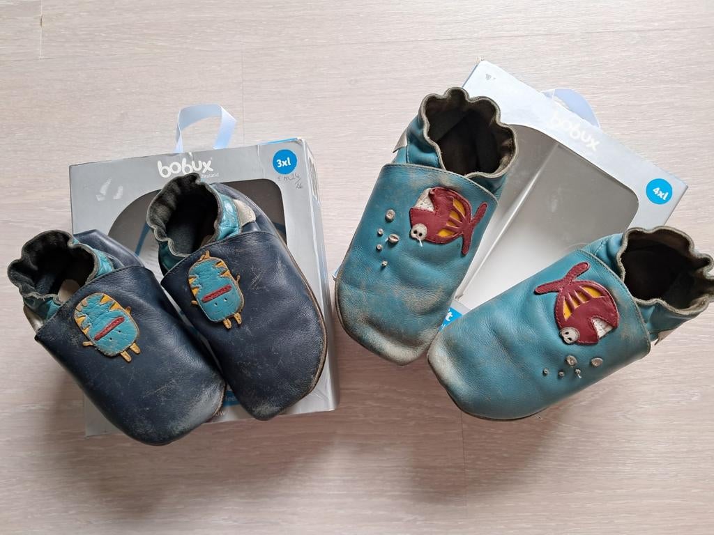 2 paires de chaussons bobux tailles 3xl et 4xl, Enlèvement