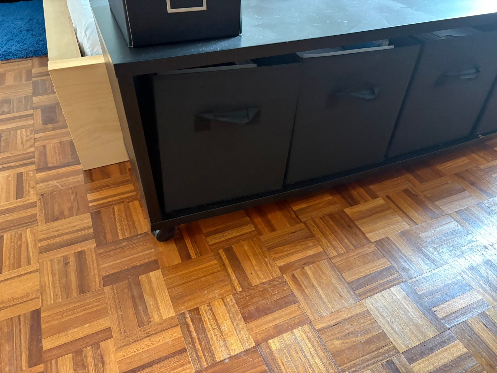 Zwarte kast met mandjes Ikea, Ophalen, Gebruikt