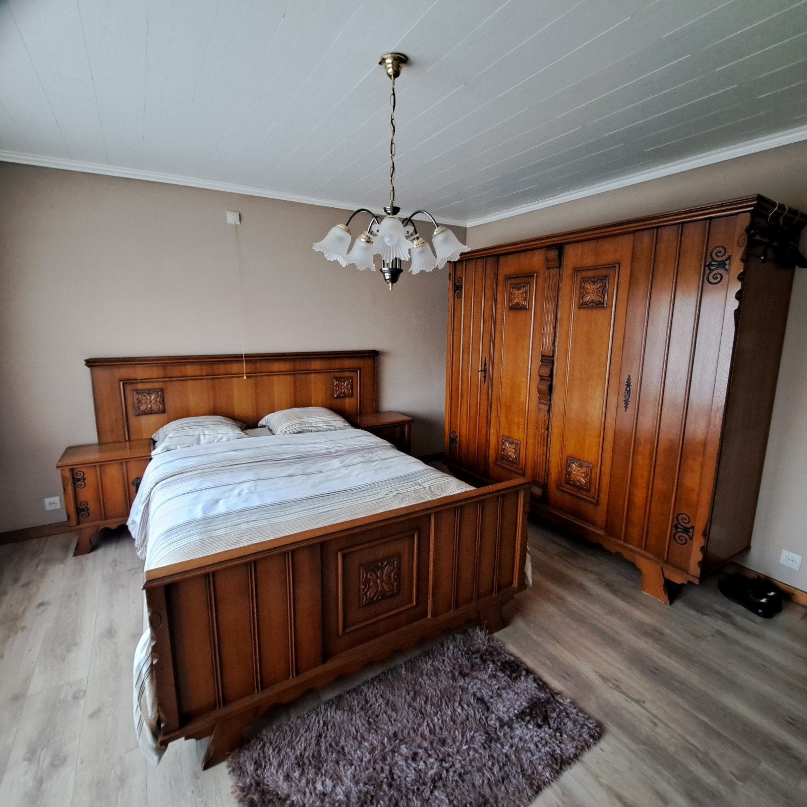 slaapkamer, Huis en Inrichting, Ophalen, Gebruikt, Tweepersoons, Vintage , retro