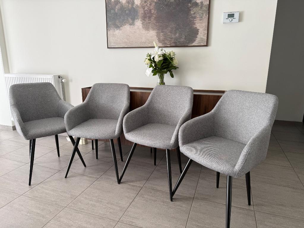 Eetkamerstoelen  (Nimara), Ophalen, Nieuw, Stof, Vier