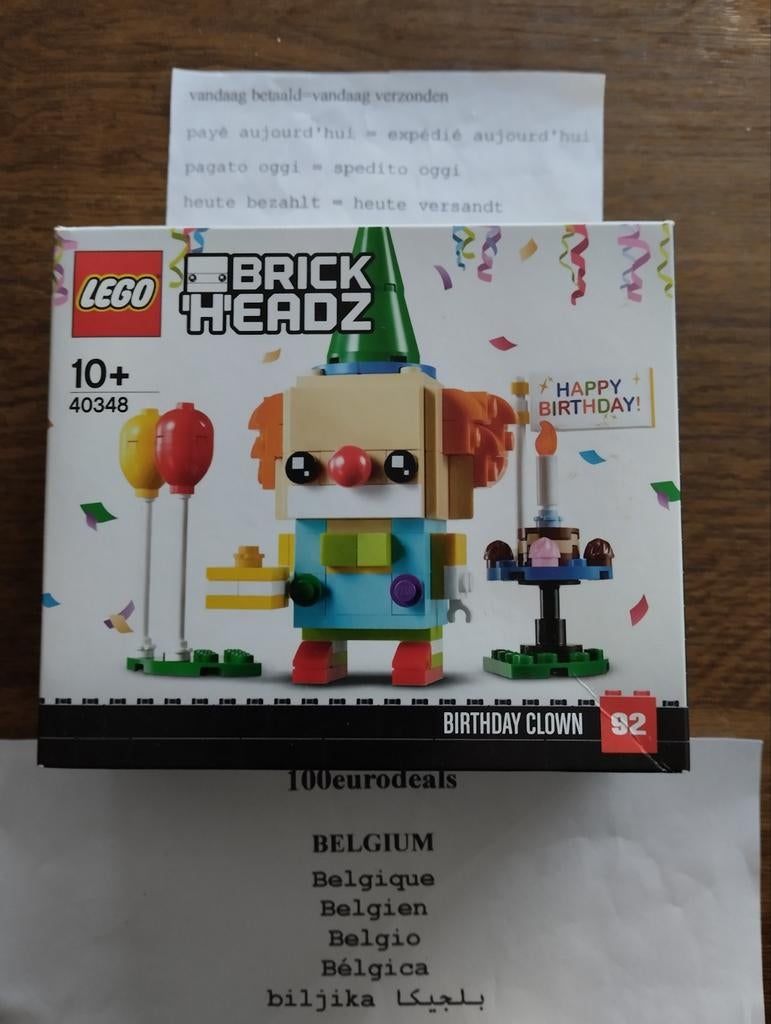 Lego 40348 brick Headz clown -nieuw -, Verzenden, Nieuw, Complete set, Lego