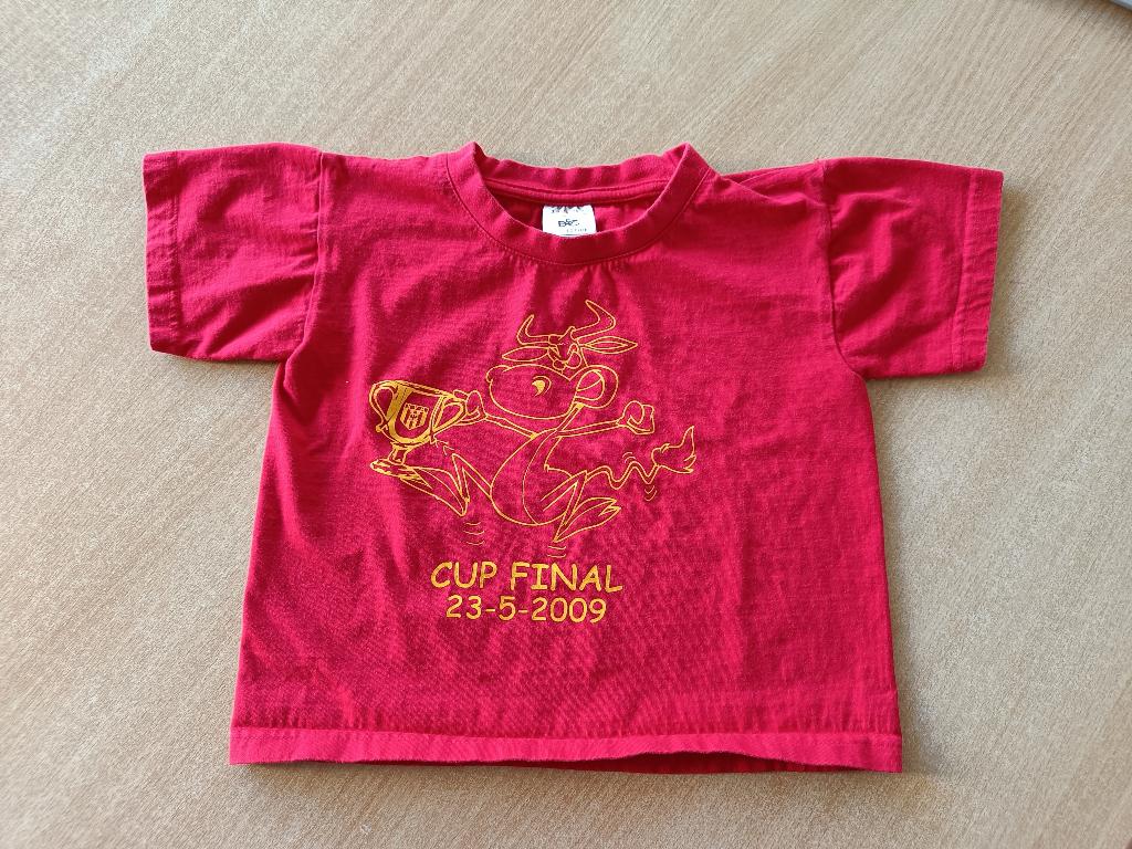 T-shirt KV Mechelen - Cup Final 2009 - 98/104, Gebruikt, Jongen of Meisje, Ophalen of Verzenden, Shirt of Longsleeve