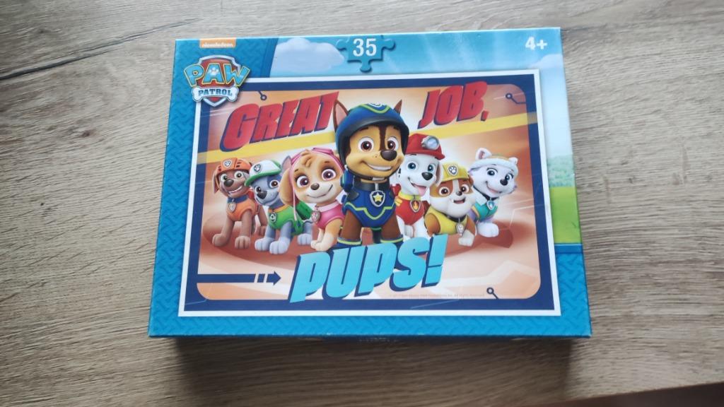 Puzzel Paw Patrol - + 4 jaar - 35 stukken -33.5x23 cm, Enlèvement, 10 à 50 pièces, Comme neuf