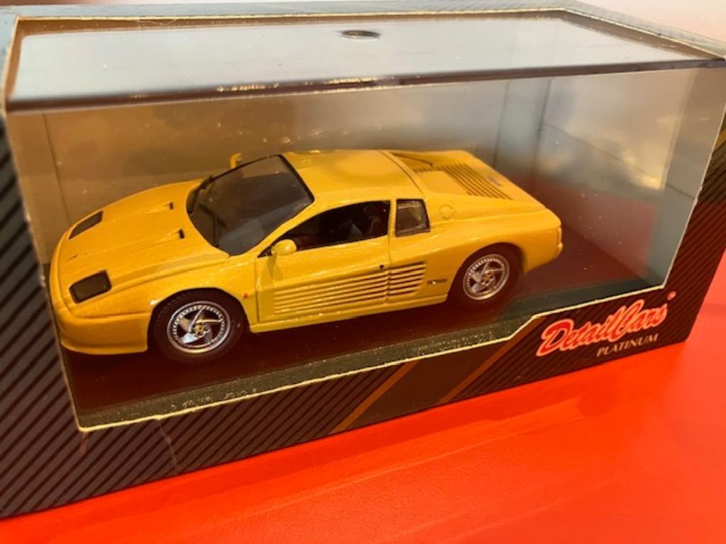 Ferrari F512 M 1995 Testarossa 1/43 Detail Cars n° 321, Ophalen, Zo goed als nieuw, Auto, Overige merken