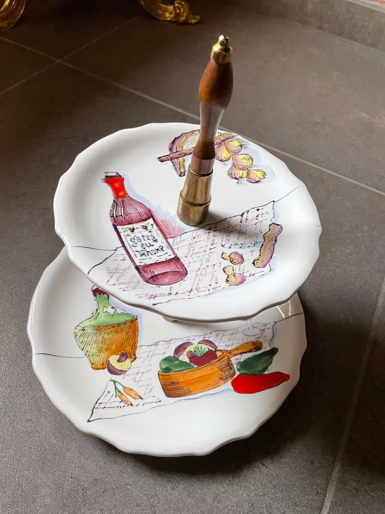 Etagère van 2 borden, Ophalen, Zo goed als nieuw