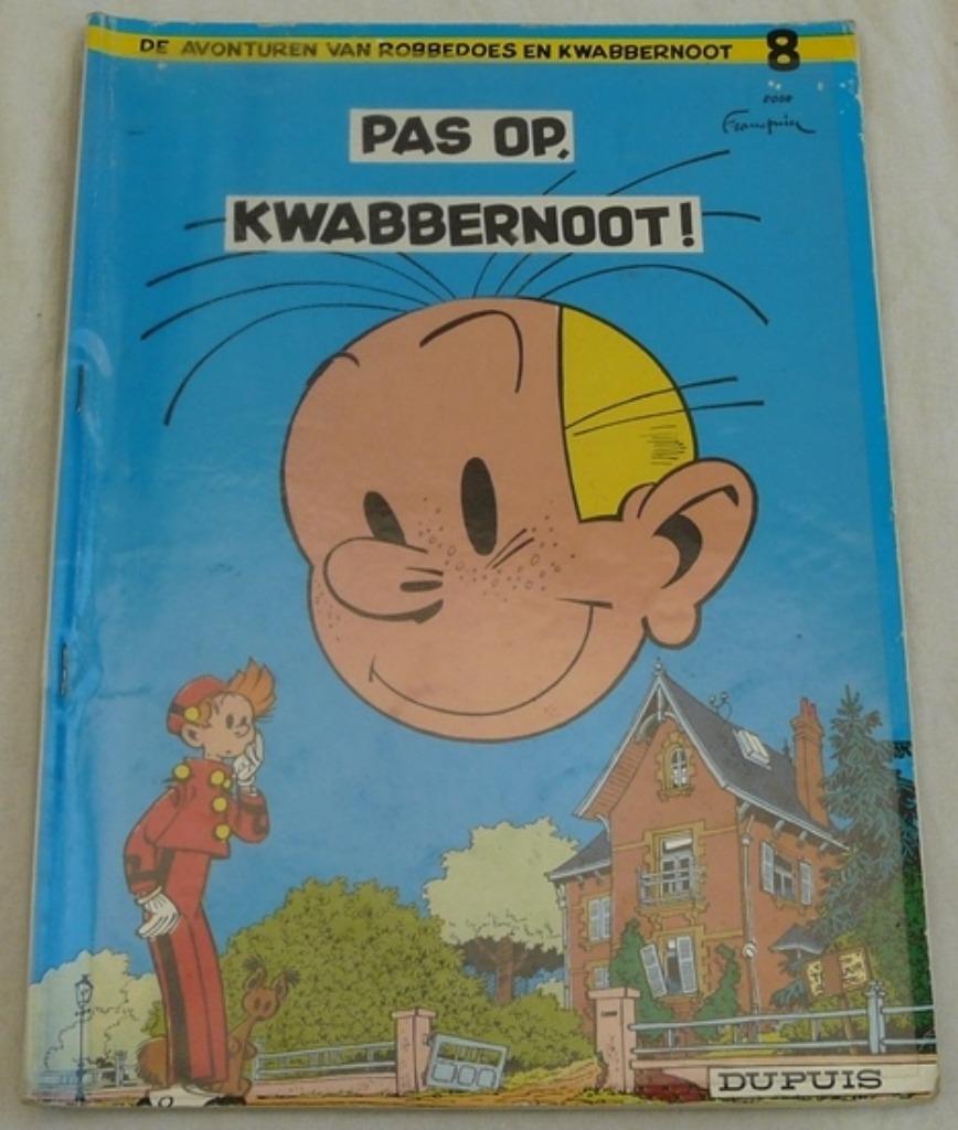 Strip Boek Robbedoes en Kwabbernoot, Nummer 8, Dupuis, 1970., Gelezen, Eén stripboek, Ophalen of Verzenden, Franquin