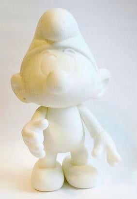Grote Witte Smurf - 2ex - unieke UNICEF editie 2008, Verzamelen, Smurfen, Ophalen, Zo goed als nieuw