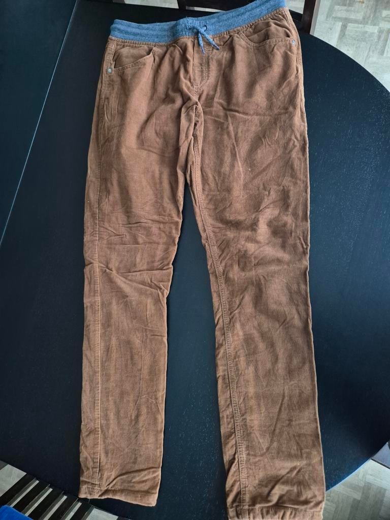 Bruine fluwelen broek, met voering, 176 cm, goed, Kleding | Heren, Broeken en Pantalons, Ophalen