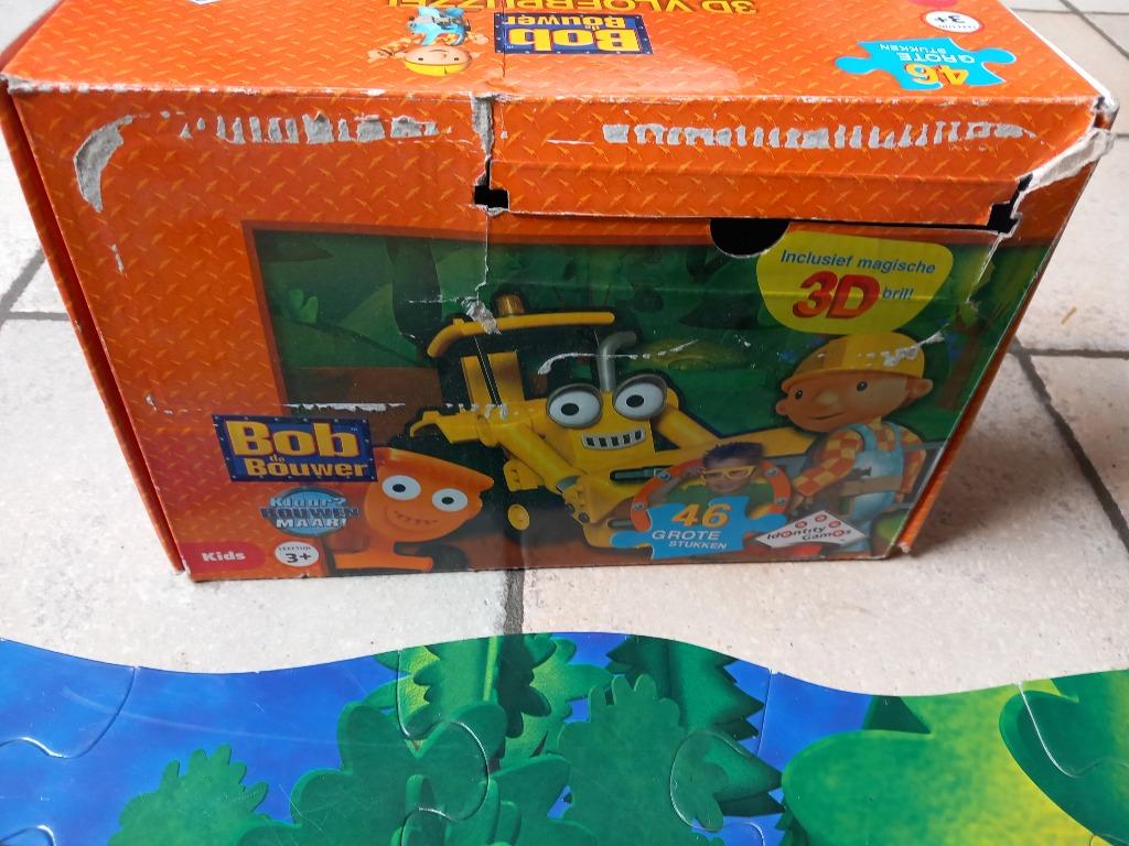 Puzzle de sol, Bob le constructeur, 46 pièces, Enlèvement, 10 à 50 pièces, Utilisé, 4 à 6 ans