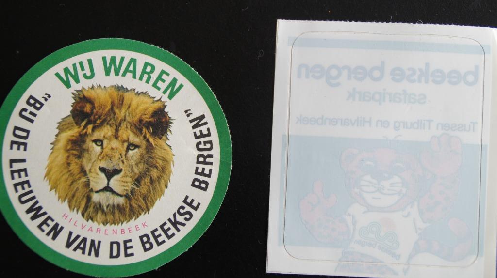 2 stickers Beekse Bergen, Ophalen of Verzenden, Nieuw, Dier en Natuur