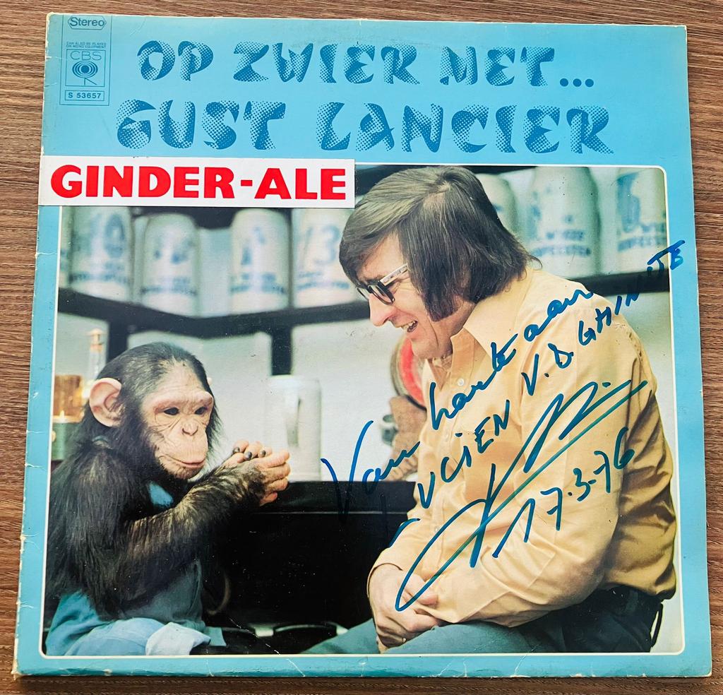 Gust Lancier handtekening op lp, Verzamelen, Ophalen of Verzenden, Zo goed als nieuw