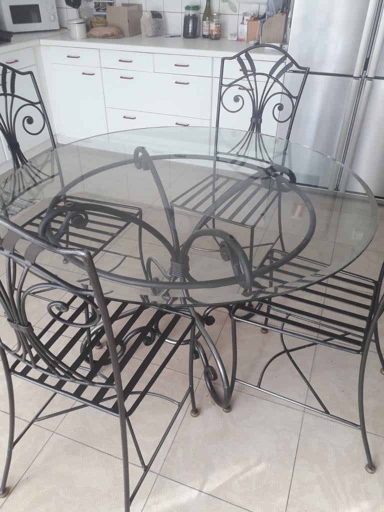 Table 4 chaises faire offre, Tuin en Terras, Ophalen