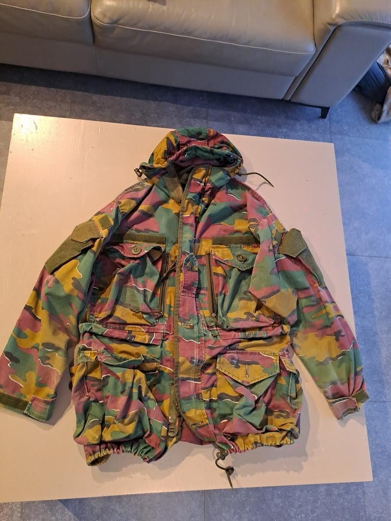 Veste Guerrilla Camo Belge Woodland Taille L, Collections, Enlèvement ou Envoi