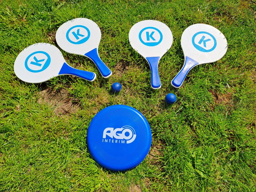 frisbee en palletjes met balletje - strandspelen, Enlèvement