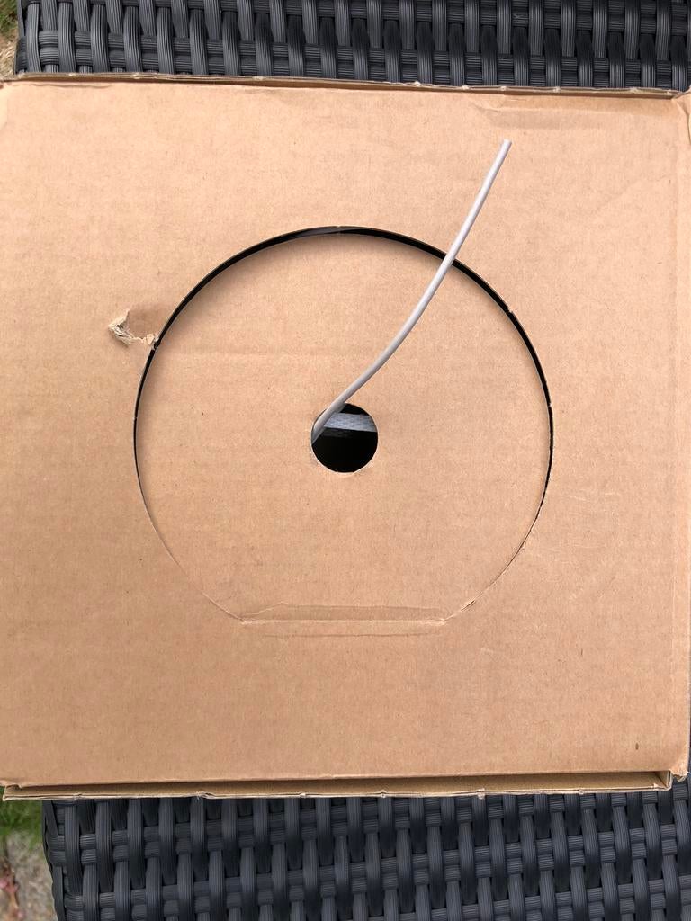 Vob st 075 mm grijs 100 meter + vobst 0,75mm wit, Doe-het-zelf en Bouw, Elektriciteit en Kabels, Ophalen, Nieuw
