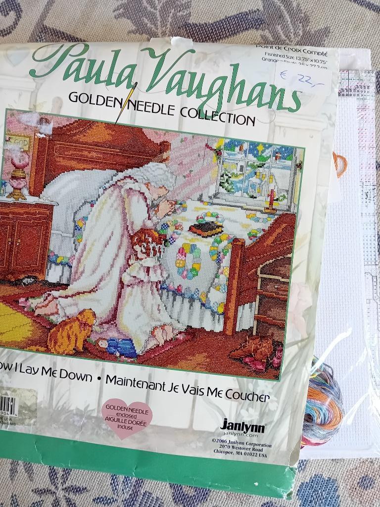 Borduurpakket Now I Lay me down van Paula Vaughan, Verzenden, Nieuw, Borduurpakket