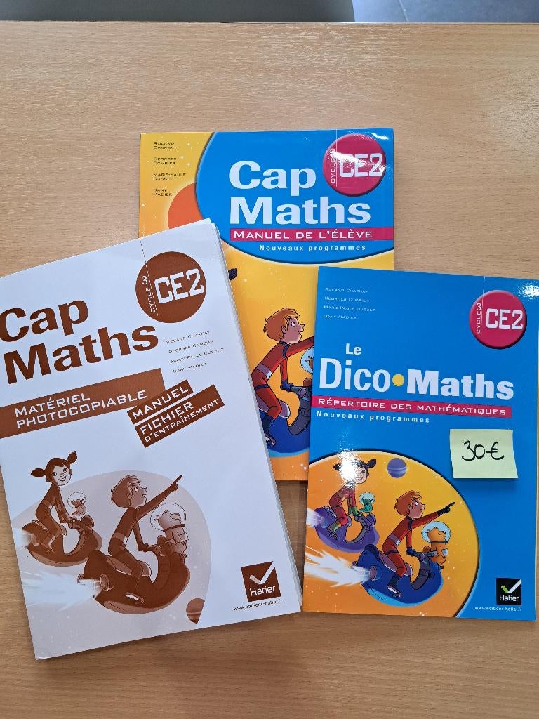 Cap Maths CE2 - Manuel scolaire math, Enlèvement, Neuf, Primaire, Mathématiques A