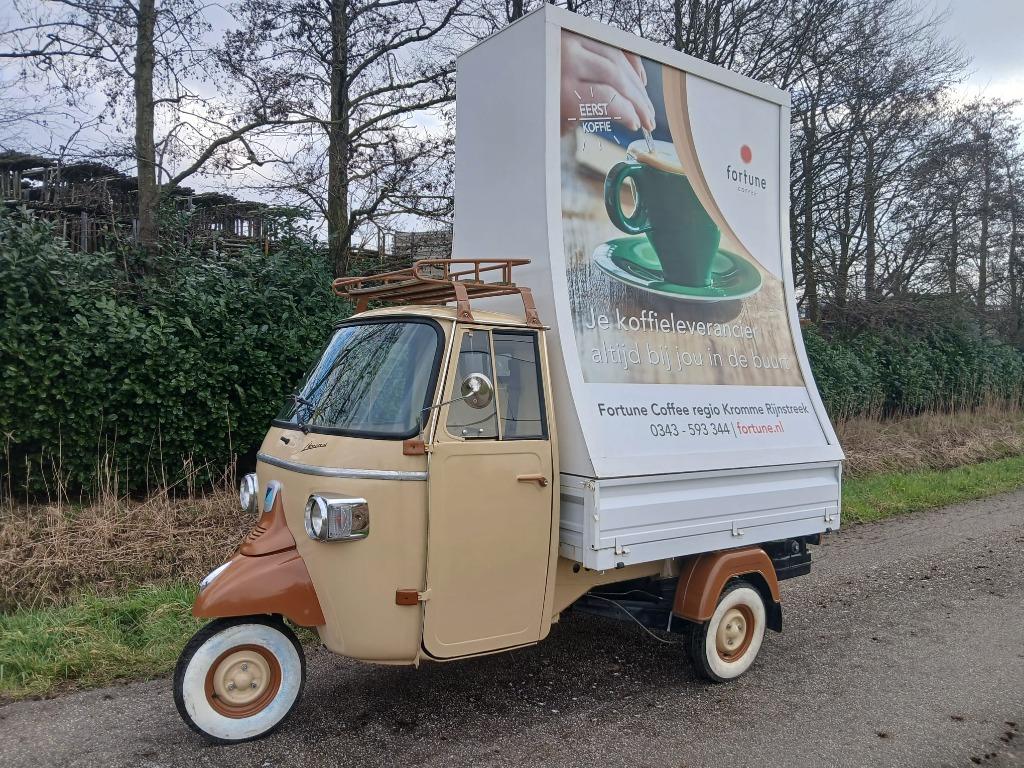 Piaggio Ape Classic Vespacar Tuk promotie reclame foodtruck, Motoren, 400 cc, Bedrijf, Overig, 1 cilinder