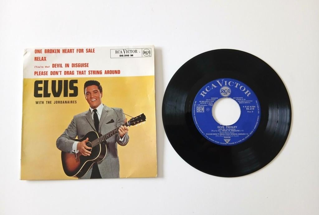 45 tours Elvis Presley - Elvis with the jordanaires - 1963, CD & DVD, Enlèvement ou Envoi, Utilisé