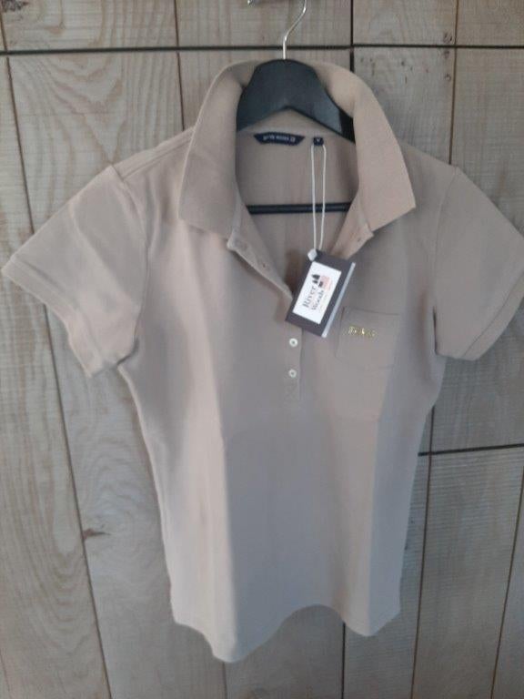 NIEUW! RIVER WOODS polo mt M (nwpr 99.95eur), Maat 38/40 (M), River Woods, Beige, Nieuw